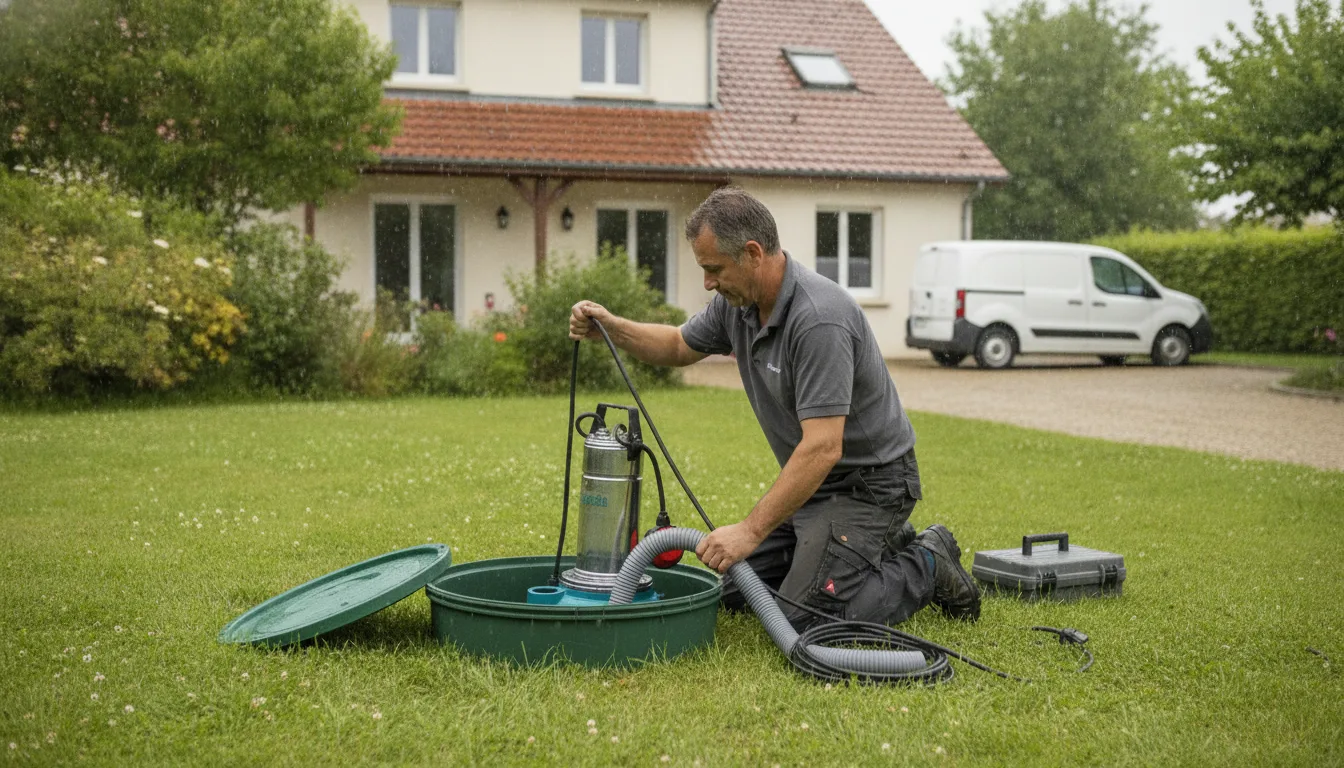 Dépannage pompe de relevage Saint-Divy – méthode / geste technique